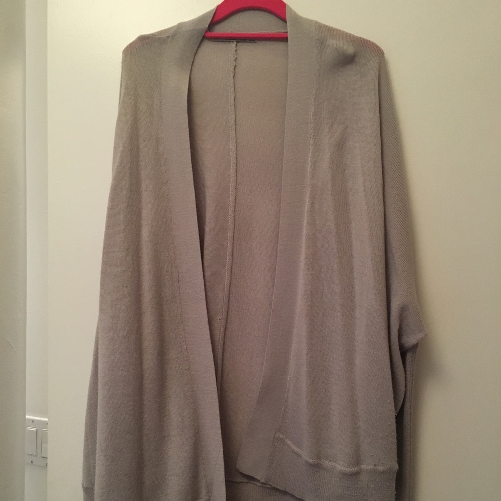 Zara knit open drape cardigan